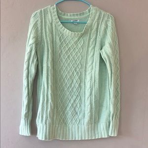 Mint Green Thick Sweater